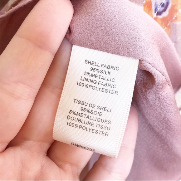 Rebecca Taylor | Dusty Pink & Silver Floral Tank - Picture 5 of 6